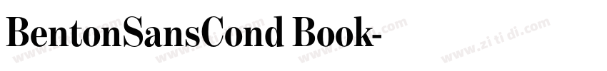 BentonSansCond Book字体转换